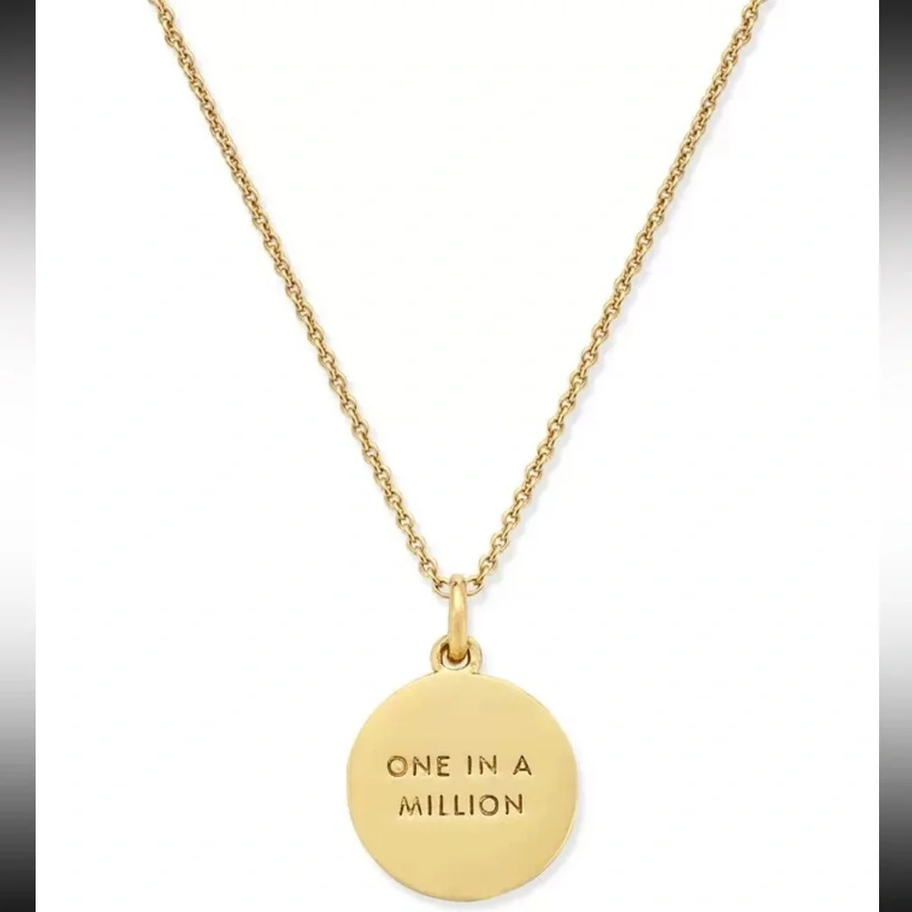 Kate Spade New York Initial Pendant Necklace M Gold